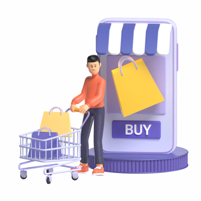 Compras 3D Graphic