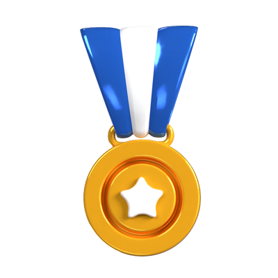 Star Medal Animated 3D Icon 3D Graphic