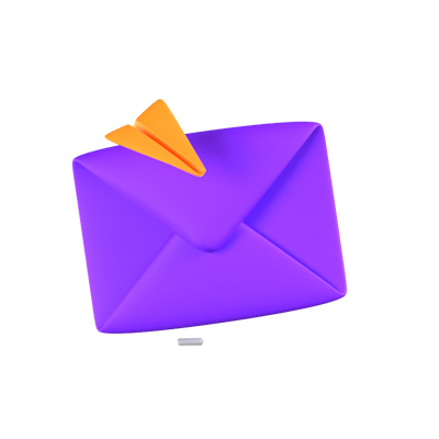 Sending Mail Animated 3D Icon 3D Graphic