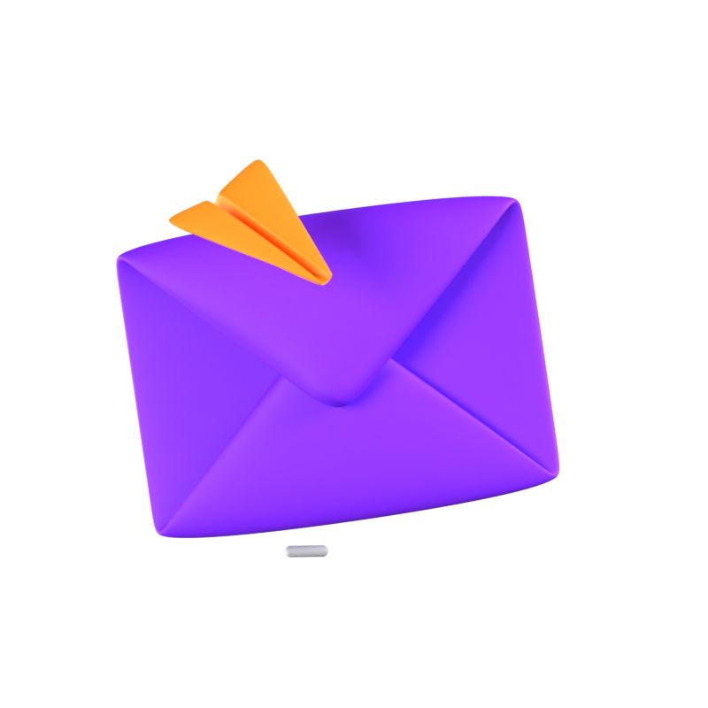 Mail senden Animiertes 3D-Symbol 3D Graphic