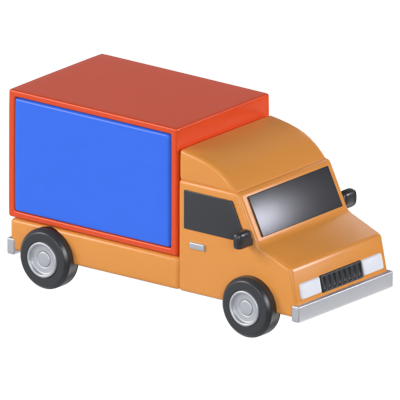 lieferwagen 3d modell 3D Graphic