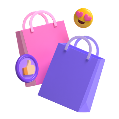 Happy Shopping 3D Graphic