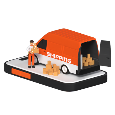 Shipping Solutions 3D Scene 3D Graphic