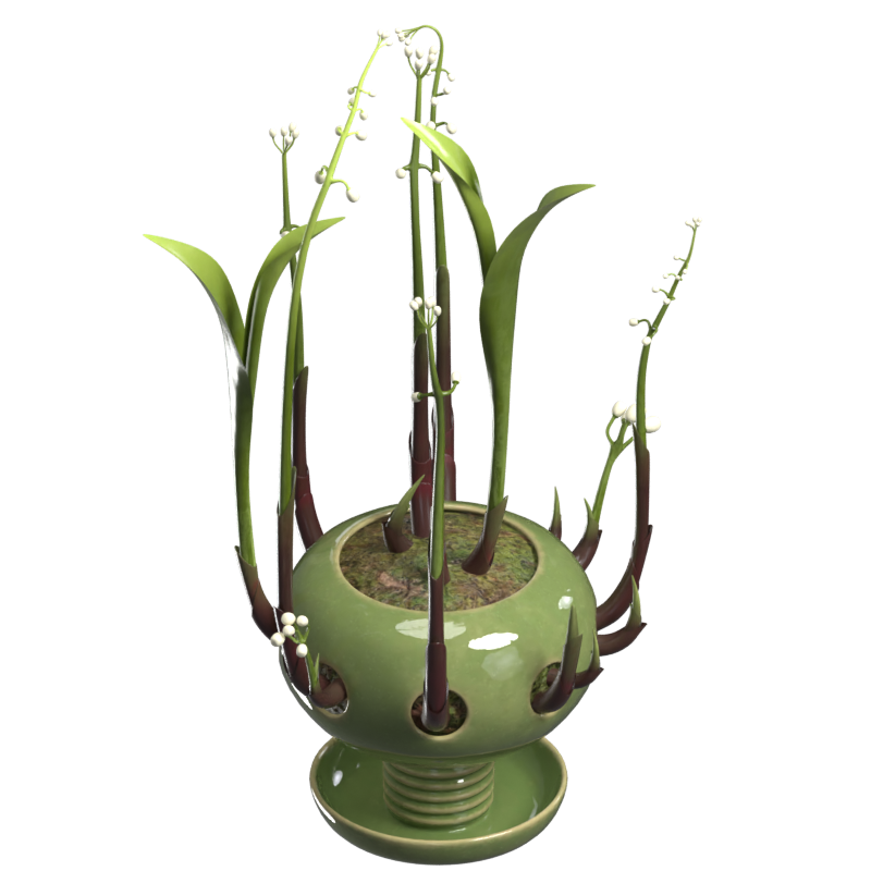 Modelo 3D da Convallaria Majalis