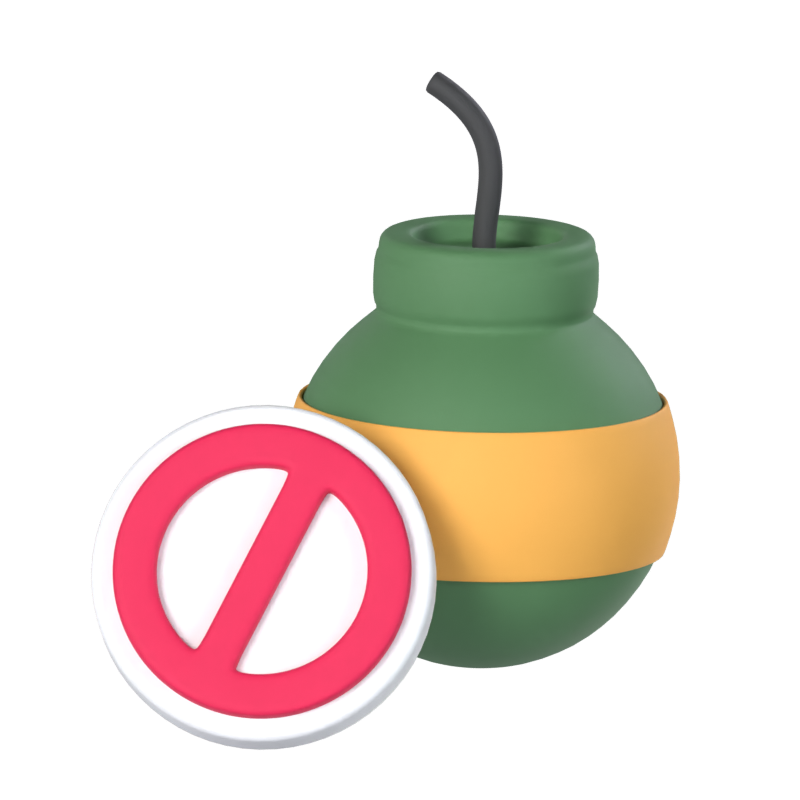 No Bomb 3D Model 3D Graphic