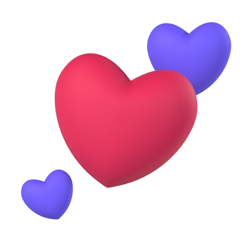 Hearts 3D Model