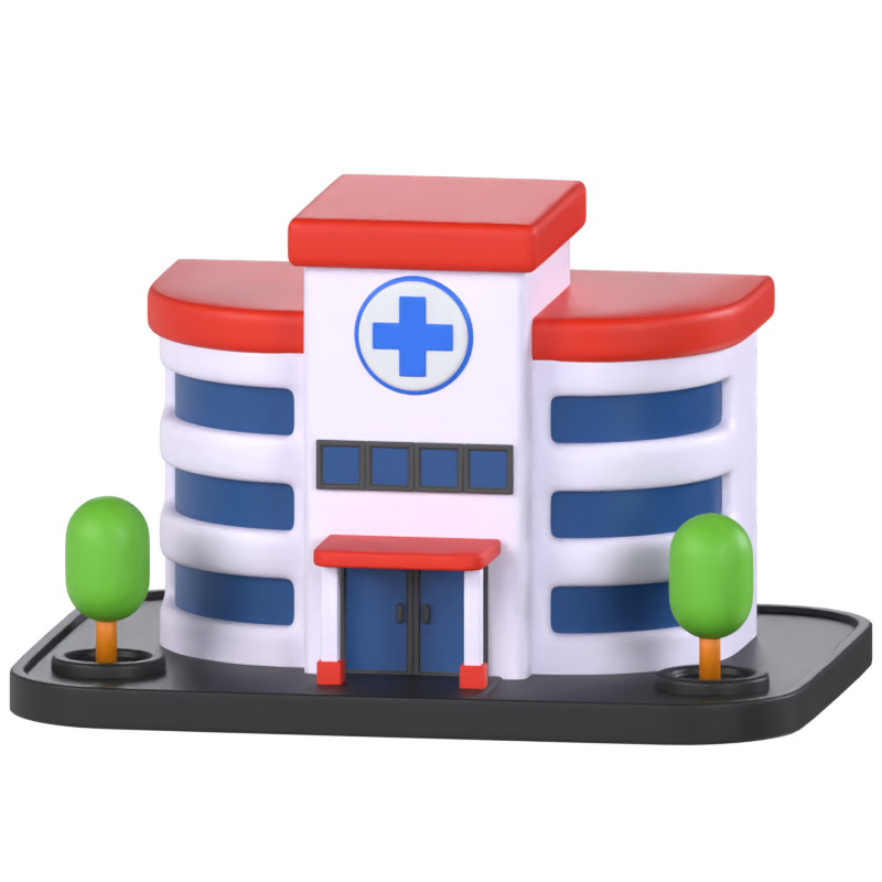 Modelo 3D de hospital