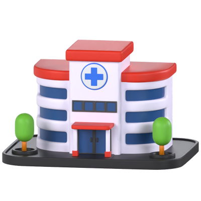 krankenhaus 3d-modell 3D Graphic