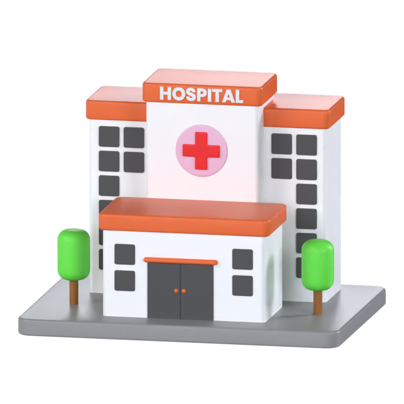 Modelo 3D de hospital