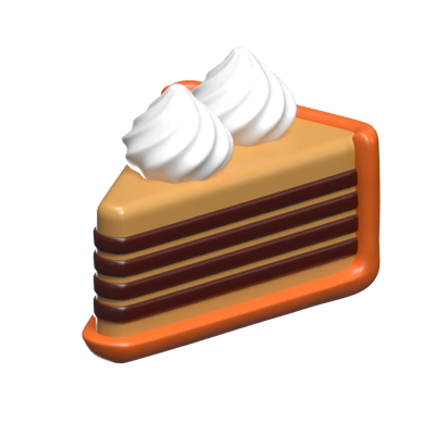 Cheese Cake 3D Icon Model 3D Graphic