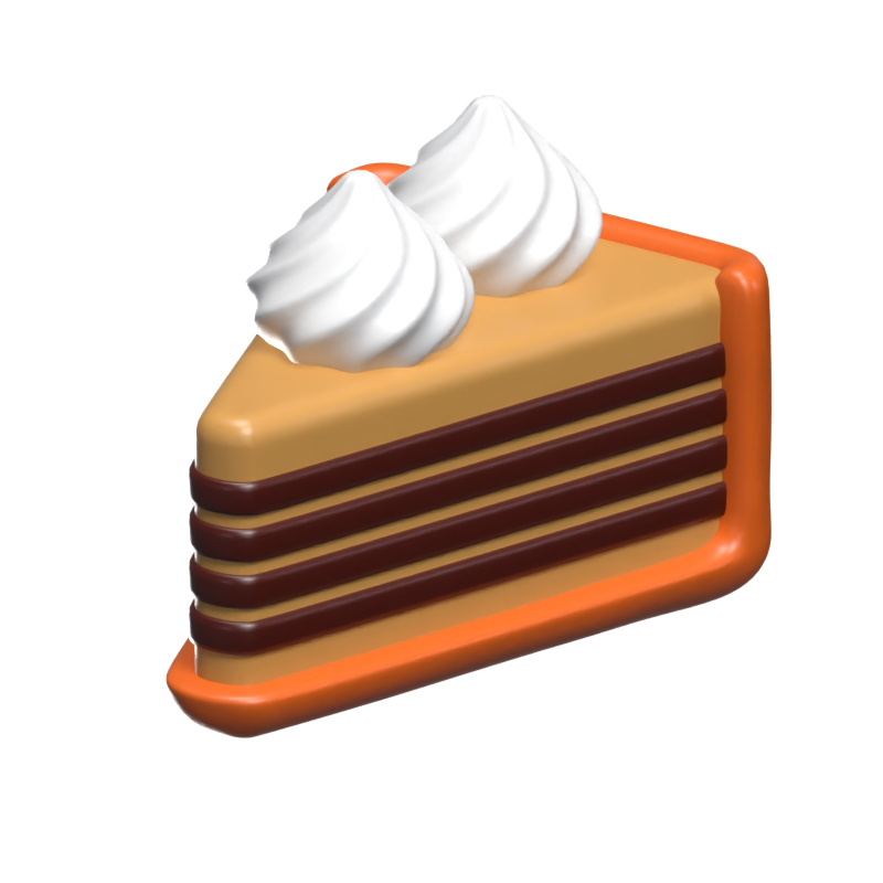 Cheese Cake 3D Icon Model