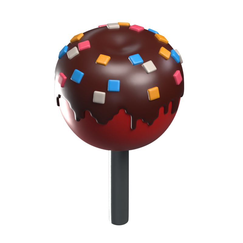 Candy Apple Stick Modelo 3D 3D Graphic