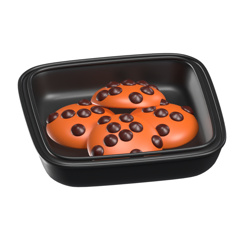 Bandeja de galletas Icono 3D 3D Graphic