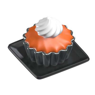 Modelo de ícone 3D de cupcake 3D Graphic