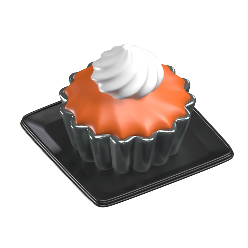 Modelo de ícone 3D de cupcake 3D Graphic