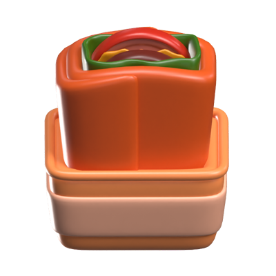 Kebab 3D Icon Model 3D Graphic