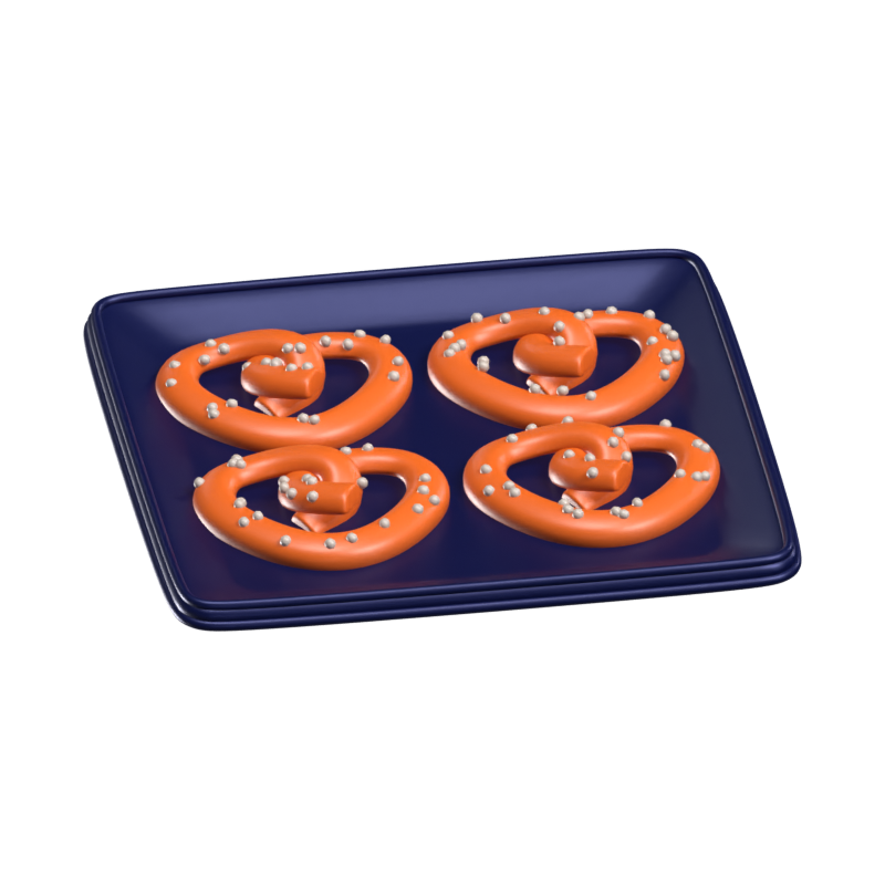 Modelo 3D Four Pretzel