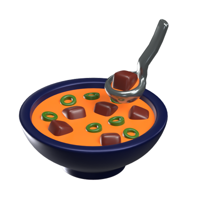Soup 3D Icon Model 3D Graphic