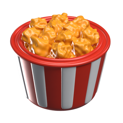 popcorn 3d-symbol modell 3D Graphic