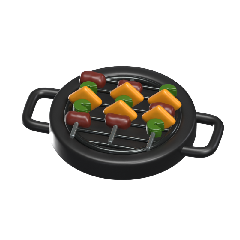 Barbeque 3D Icon Model