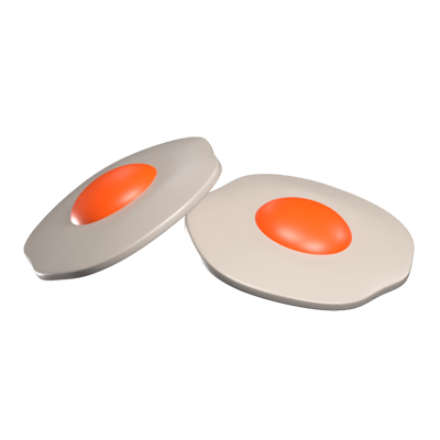 Fried Eggs 3D Icon Model 3D Graphic