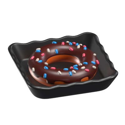 Donut 3D Icon Model 3D Graphic