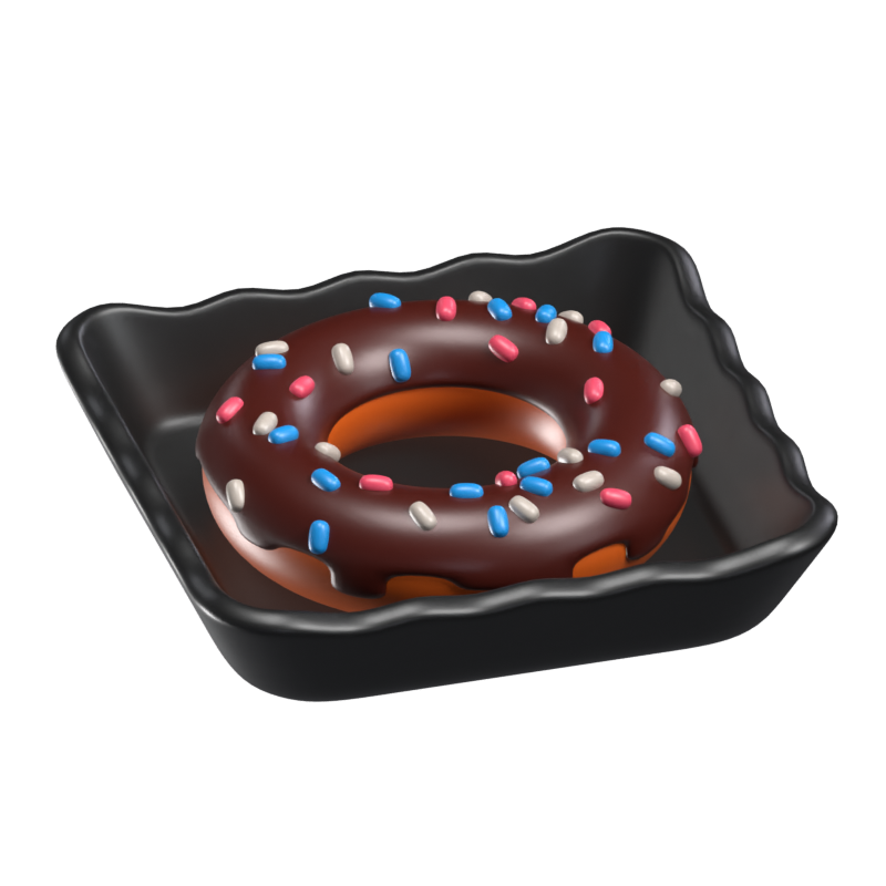 Donut Icono 3D Modelo 3D Graphic