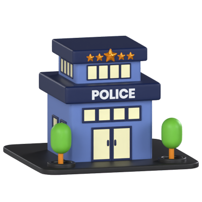 Police Station 3D Model 3D Graphic