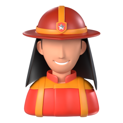 Firefighter 3D Model 3D Graphic