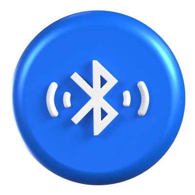 Bluetooth Alert Animated 3D Icon 3D Graphic