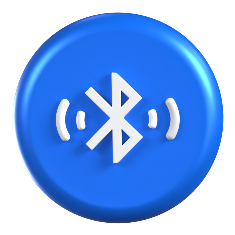 Bluetooth Alert Animated 3D Icon 3D Graphic