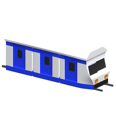 Tram 3D Icon Model 3D Graphic