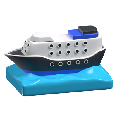 Cruise Ship 3D Icon Model 3D Graphic