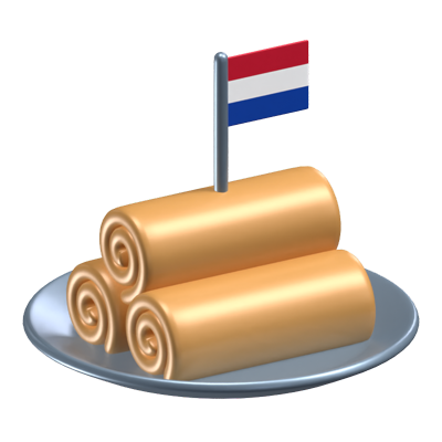 Holland Food 3D Icon Model 3D Graphic