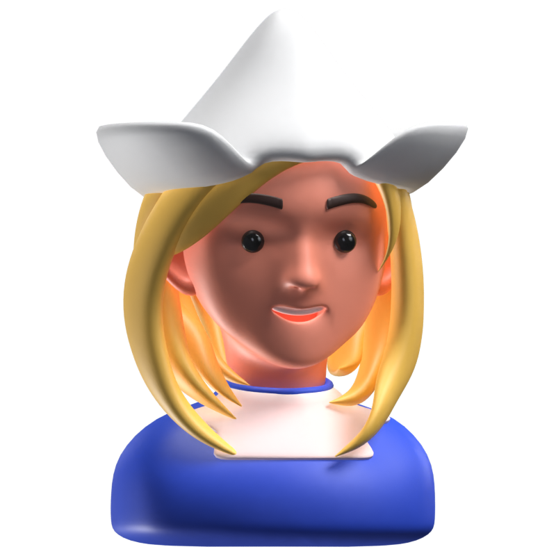 Dutch Girl 3D Icon Model