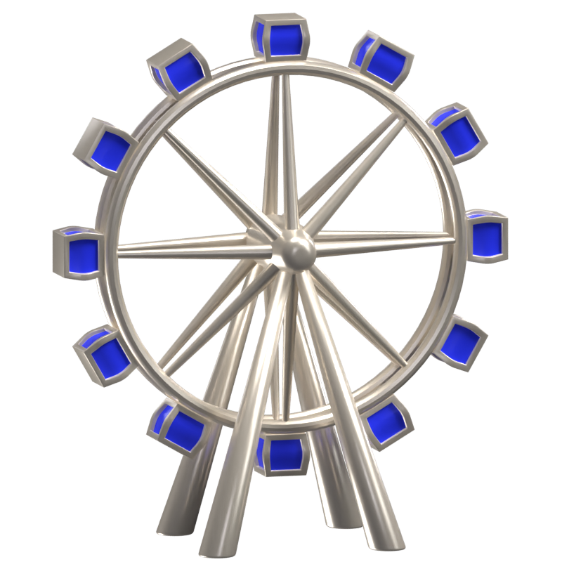 Dutch Wheel 3D Icon Model