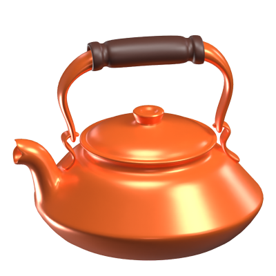 Tea Kettle 3D Icon Model 3D Graphic