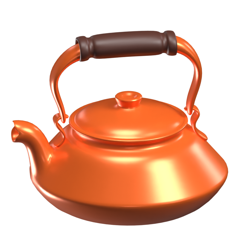 Tea Kettle 3D Icon Model