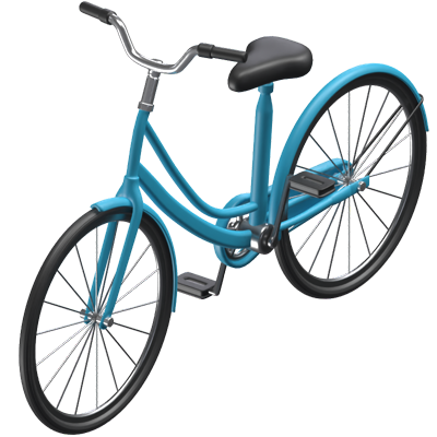 Bicycle 3D Vehicle Icon Model 3D Graphic