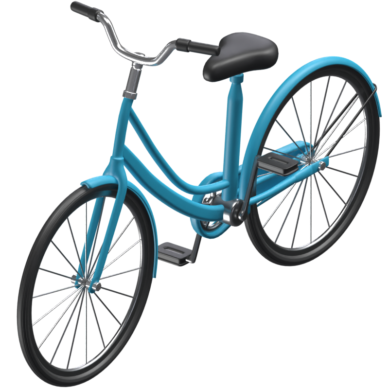 Bicicleta Modelo 3D de icono de vehículo