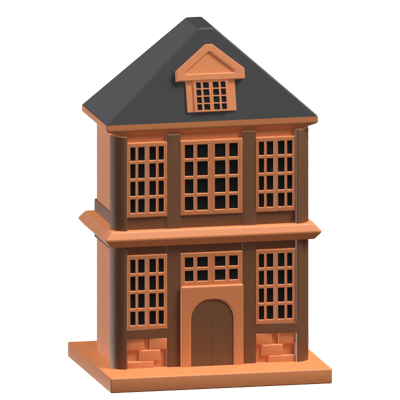 Bibliotheca Thysiana 3D Building Icon Model 3D Graphic