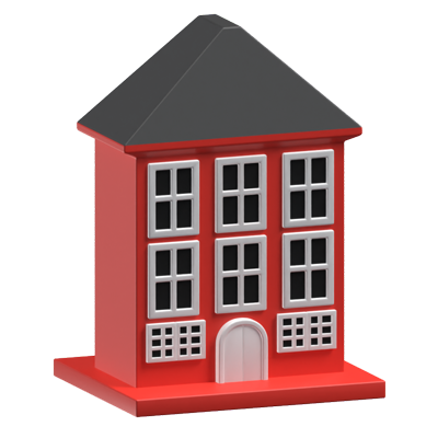 Amsterdam Architecture 3D Icon Model 3D Graphic