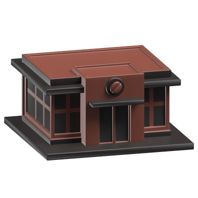 coffee shop icono 3d modelo 3D Graphic