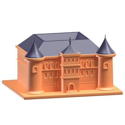 Castle De Haar 3D Icon Model 3D Graphic