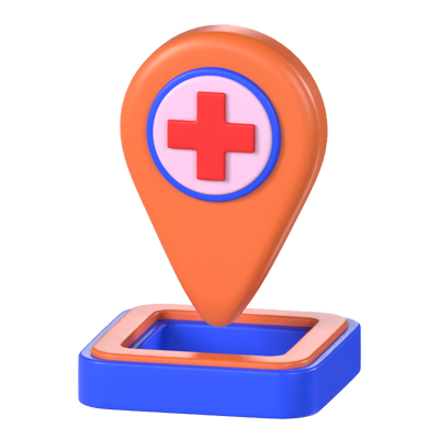 Hospital Location 3D Model 3D Graphic