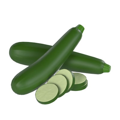 Zucchini 3D Modell 3D Graphic