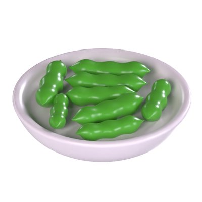 edamame 3d modell 3D Graphic