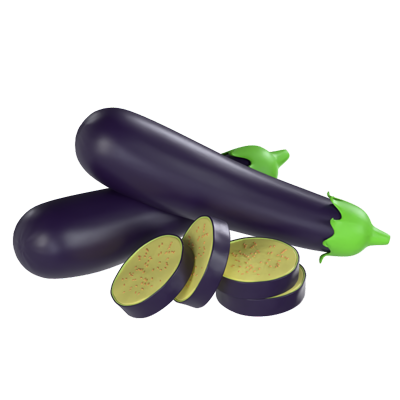 Eggplant 3D Model 3D Graphic