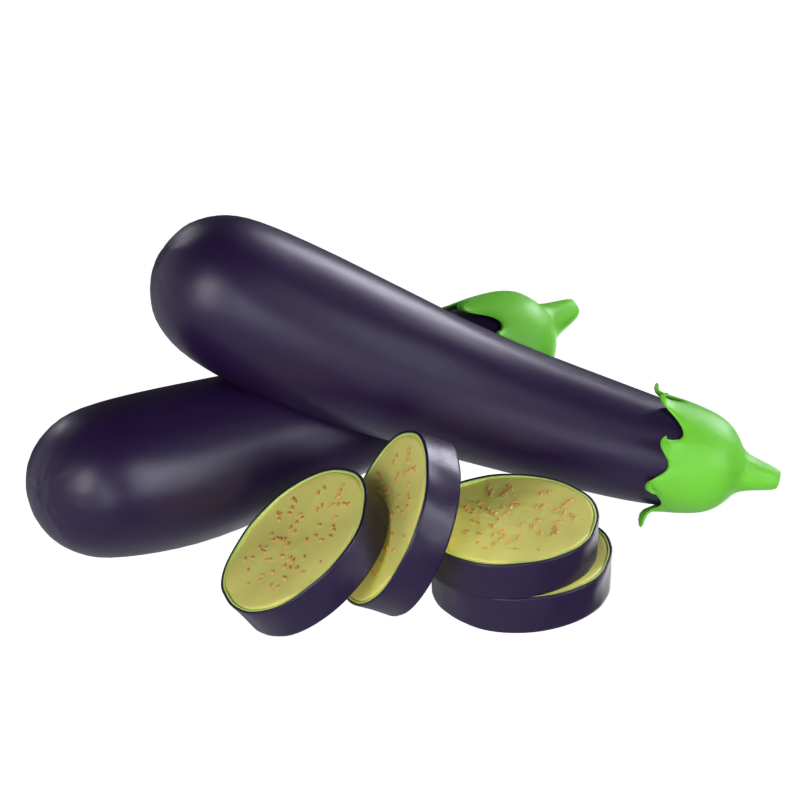 Eggplant 3D Model