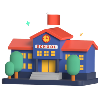 School 3D Graphic